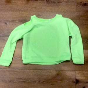 Bright greenish yellow Long sleeve sweatshirt